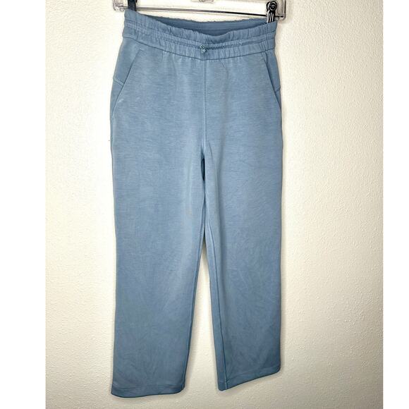 Lululemon Softstreme Pale Blue High Rise Drawstring Lounge Pant Size 2 Oversize - Picture 1 of 16